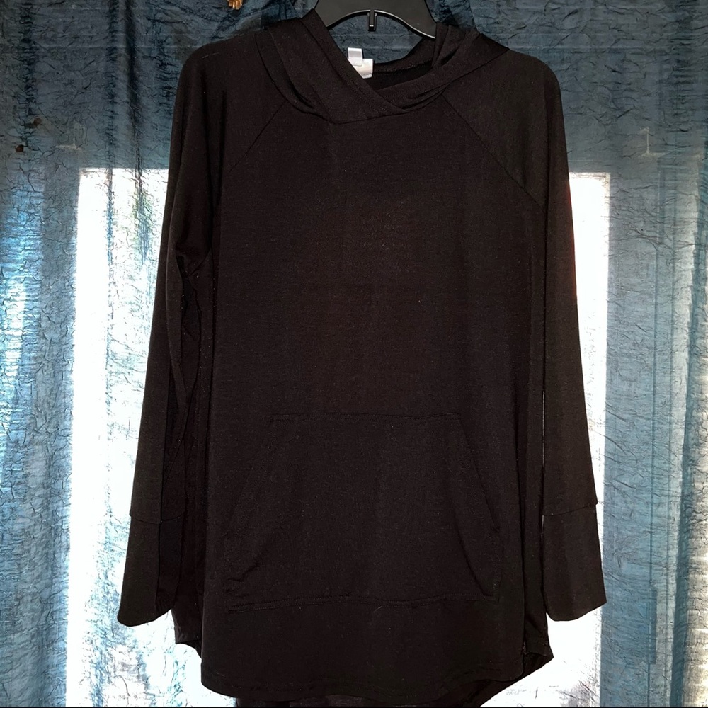LuLaRoe Solid Black Amber (Lightweight Hoodie)